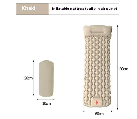 Outdoor Camping Press Inflatable Sleeping Pad