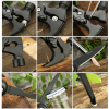Portable Stainless Steel Claw Hammer Pocket Multitool Tool With Nylon Sheath Outdoor Survival Camping Hunting Hiking Equipment