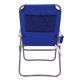 2-Pack Reclining 4-Position Oversize Beach Chair; Blue