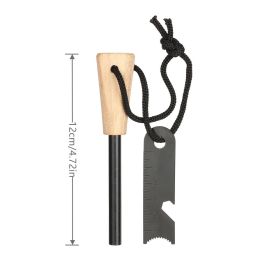 Outdoor Camping Equipment; Portable Ignition Tool Magnesium Rod; Lighter Stick; Cigarette Lighter Suit (Style: Diamond Shape)