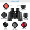 Portable HD Binoculars with FMC Lens Low Light Night Vision Telescope for Bird Watching Hunting Sports Events