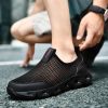 Male Slip-on Mesh Running Trainers Men Outdoor Aqua Shoes Breathable Lightweight Quick-drying Wading Water Sport Camping Sneaker
